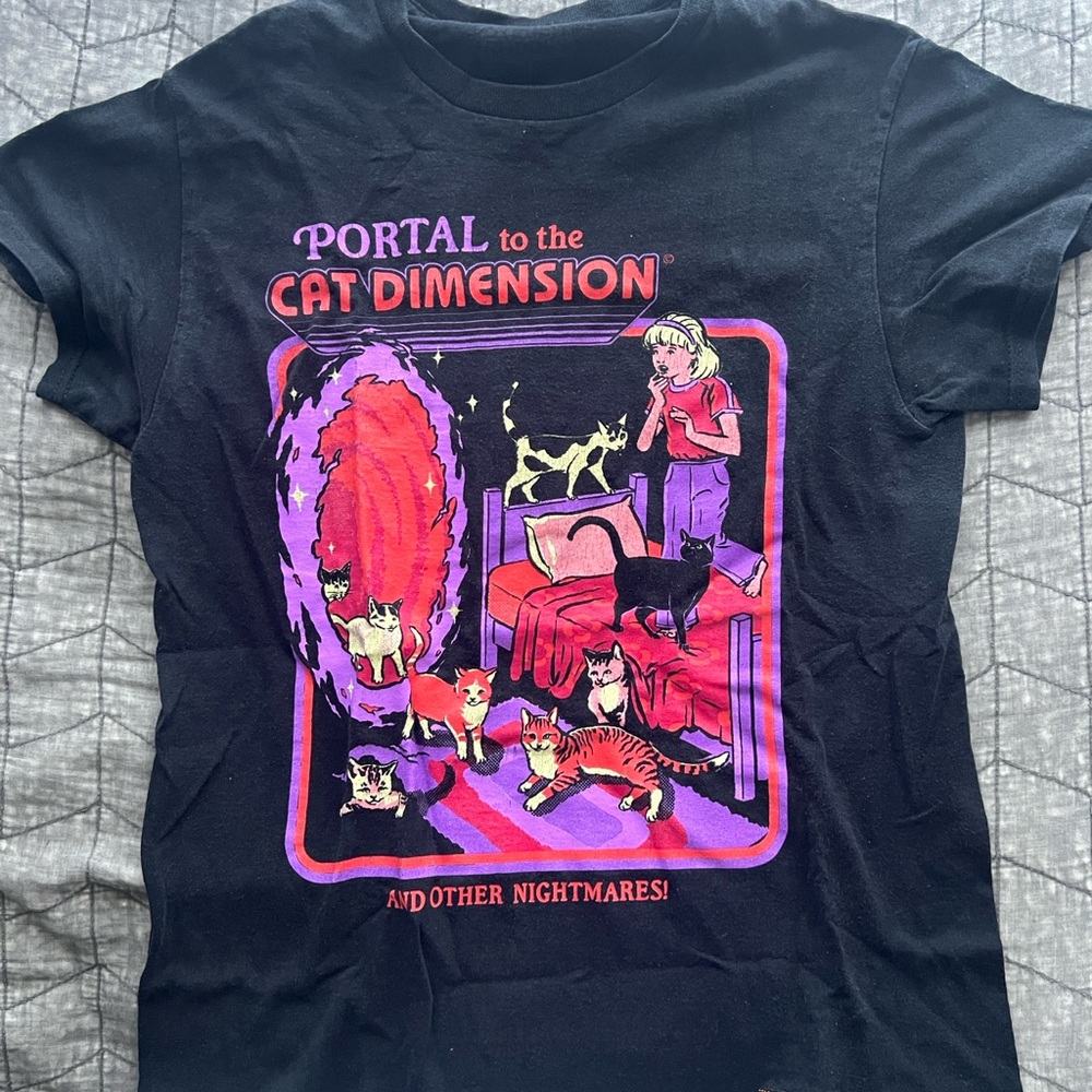 Cat Dimension Graphic T-Shirt